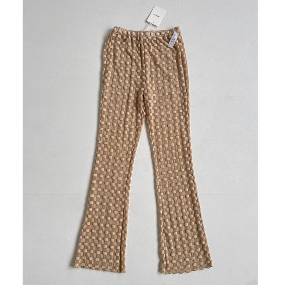 Find Me Now NWT Beige Harmony Mesh Lace Pants  / Size Small / Minimal Ethical
